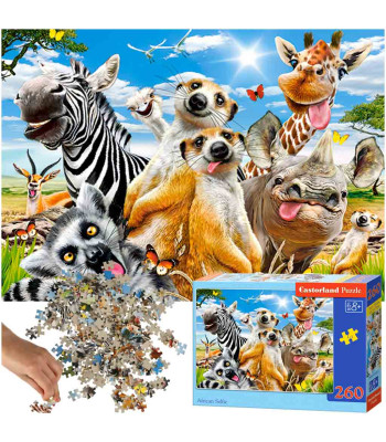 Castorland Puzzle 260 tk. Aafrika Selfie - Aafrika Loomad
