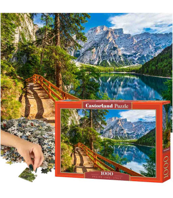 Castorland Puzzle 1000 tk. Braies järv, Itaalia