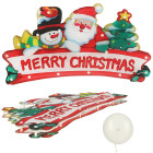 LED jõulurippvalgustid Merry Christmas kaunistused 45cm