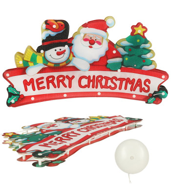 LED jõulurippvalgustid Merry Christmas kaunistused 45cm