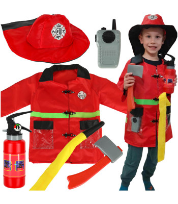 Karnevali kostüüm tuletõrjuja walkie-talkie 3-8 aastat