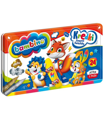 Kredki Bambino Metallses Karbis, 24 Värvi