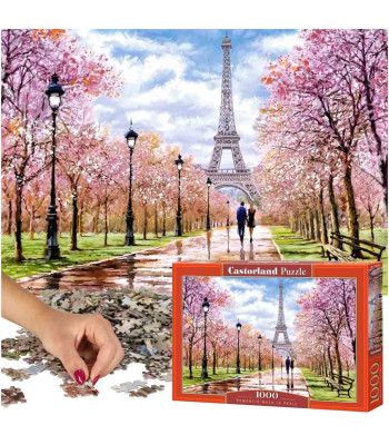 CASTORLAND Pusle 1000 tükki Romantiline jalutuskäik Pariisis 68x47cm