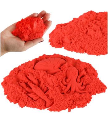 Kineetiline liiv 1 kg kotis on punane