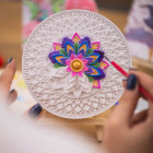 CANDELLANA krohvivärvimine Pilt 3D Mandala värvi- ja pintslikomplekt