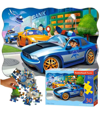 Castorland Puzzle 30 tükki. Politsei tagaajamine