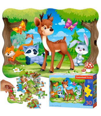 Castorland Puzzle 30 tükki – Põder ja sõbrad