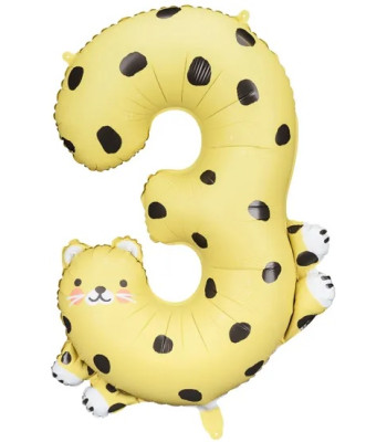 Fooliumõhupall number 3 - Gepard, 68x98 cm