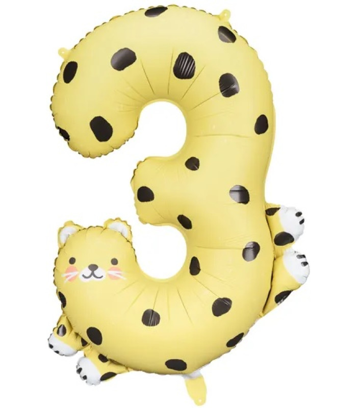 Fooliumõhupall number 3 - Gepard, 68x98 cm