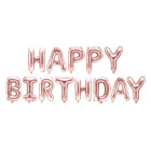 Fooliumõhupall Happy Birthday, 340cm x 35cm, roosa kuld