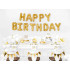 Metallikast fooliumõhupall Happy Birthday