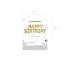 Metallikast fooliumõhupall Happy Birthday