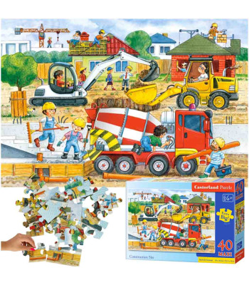 Castorland Puzzle 40E Maxi Ehitustööplats