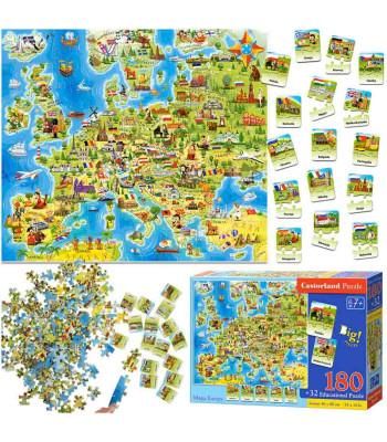 CASTORLAND HARIDUSLIK EUROOPA KAART PUZZLE