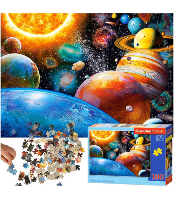 Castorland Puzzle 180 tükki - Planeedid ja nende Kuud