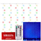 LED-tuledekardin Multicolor 3x3m, 300 LED