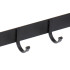 Ukse riidenagi 32cm 5 konksuga must