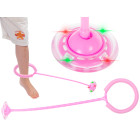 LED-roosa värviga Hula hop jala hüppepall