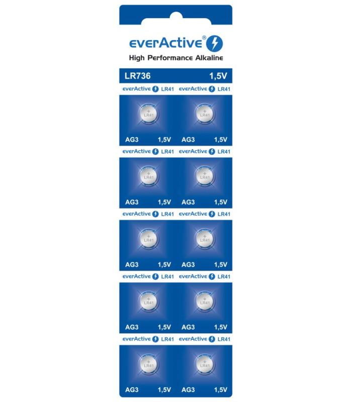 EverActive Alusakud LR736 LR41 AG3 - 10 tk