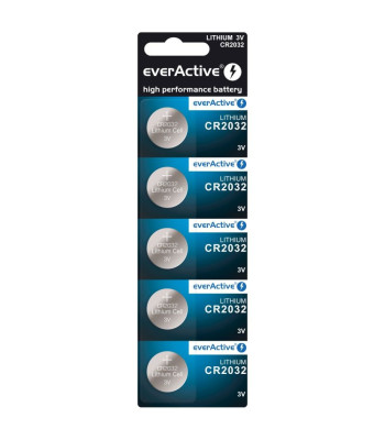 Litium patarei EverActive CR2032 - 5 tk