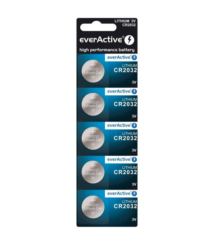 Litium patarei EverActive CR2032 - 5 tk