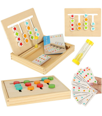 Puidust õpetlik mänguasja sobiv värvikarp