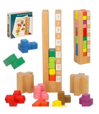 Puidust Montessori Hariduslik Klotsimäng