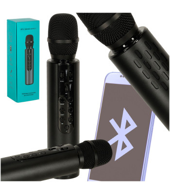 Juhtmevaba Karaoke Mikrofon Bluetooth Must