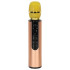 Juhtmevaba karaoke mikrofon Bluetooth kuldne