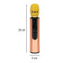 Juhtmevaba karaoke mikrofon Bluetooth kuldne