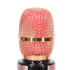 Roosa juhtmevaba karaoke mikrofon Bluetoothiga
