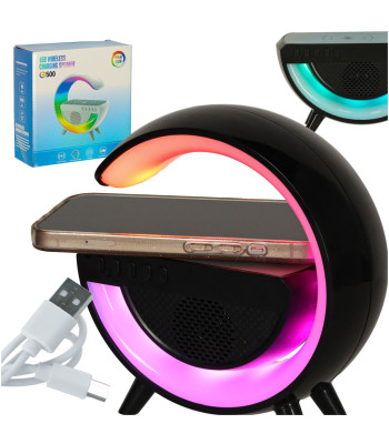 LED RGB Lamp Induktiivne Laadija Raadio