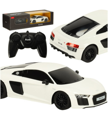 Rastar kaugjuhitav auto Audi R8 2015 1:24 valge
