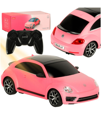 Rastar 76200-4 Volkswagen Beetle-UV 1:24 roosa kaugjuhtimisega auto