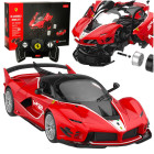 Kaugjuhitav Ferrari auto, iseseisva kokkupaneku komplekt Rastar 96900 1:18