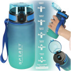 Veepudel spordikõrrega 600ml sinakas-roheline
