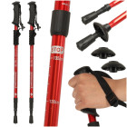 Matkatelgid Nordic Walking jaoks, 2-osaline komplekt, punane