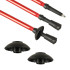 Matkatelgid Nordic Walking jaoks, 2-osaline komplekt, punane
