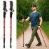 Matkatelgid Nordic Walking jaoks, 2-osaline komplekt, punane