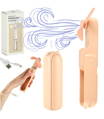 Roosa USB mini ventilaator