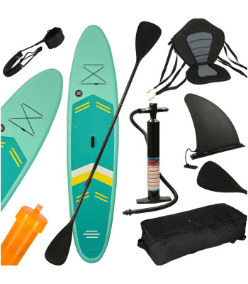 Täispuhutav SUP laud koos istmega ja aerudega komplekt türkiissinine 350 cm