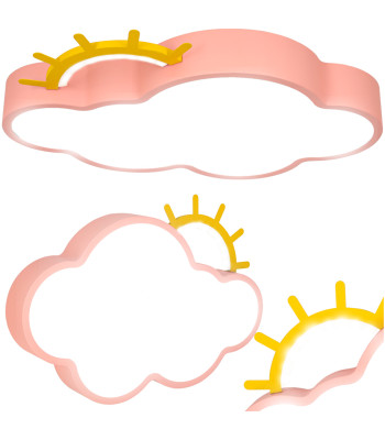 Laste toa LED laelamp pilvekujuline roosa
