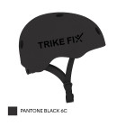 Laste reguleeritav LED-jalgrattakiiver, must, Trike Fix, S, 48–54 cm