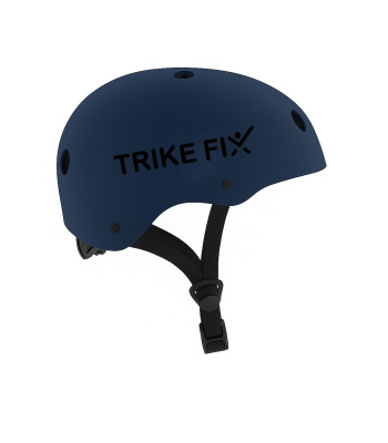 Trike Fix vaikiškas dviratininko šalmas reguliuojamas LED S 48-54cm tamsiai mėlynas