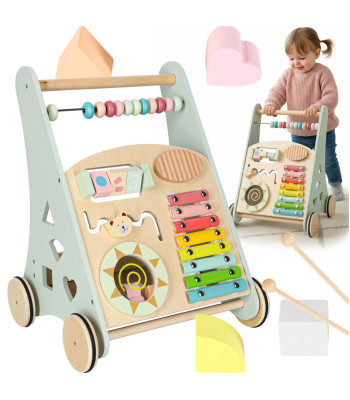 Puidust kõndimistugi sinise loenduriga