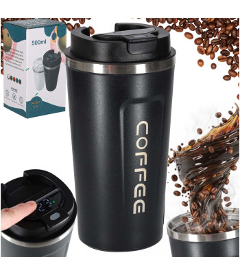 Nutikas reisitass LED-ekraaniga must 500ml