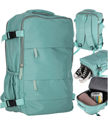 Reisikott turismiks rohelise värviga 45x30 cm