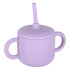 Silikoonist laste lauanõude komplekt, 8-osaline, lilla