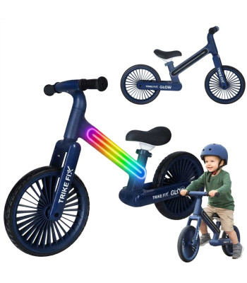 Trike Fix Glow tasakaaluratas LED-idega tumesinine