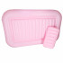 Täispuhutav madrats ujumiseks, päikesevõtu lamamistool koos padjaga 175 cm roosa